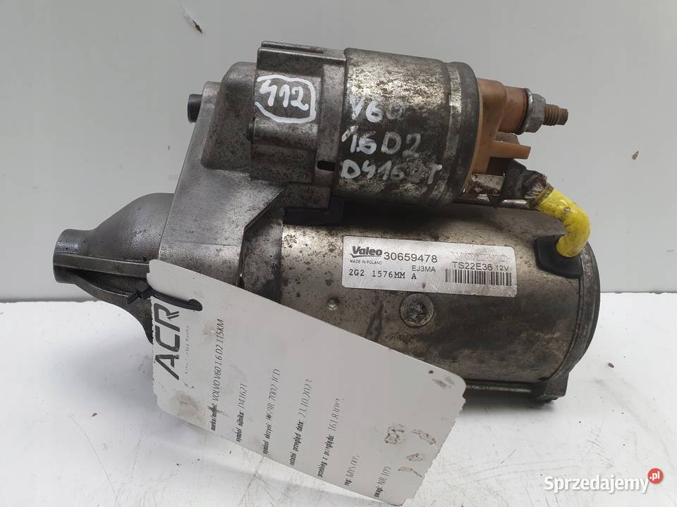 Volvo V60 S60 II 16 D2 ROZRUSZNIK valeo 30659478 lubelskie Janów