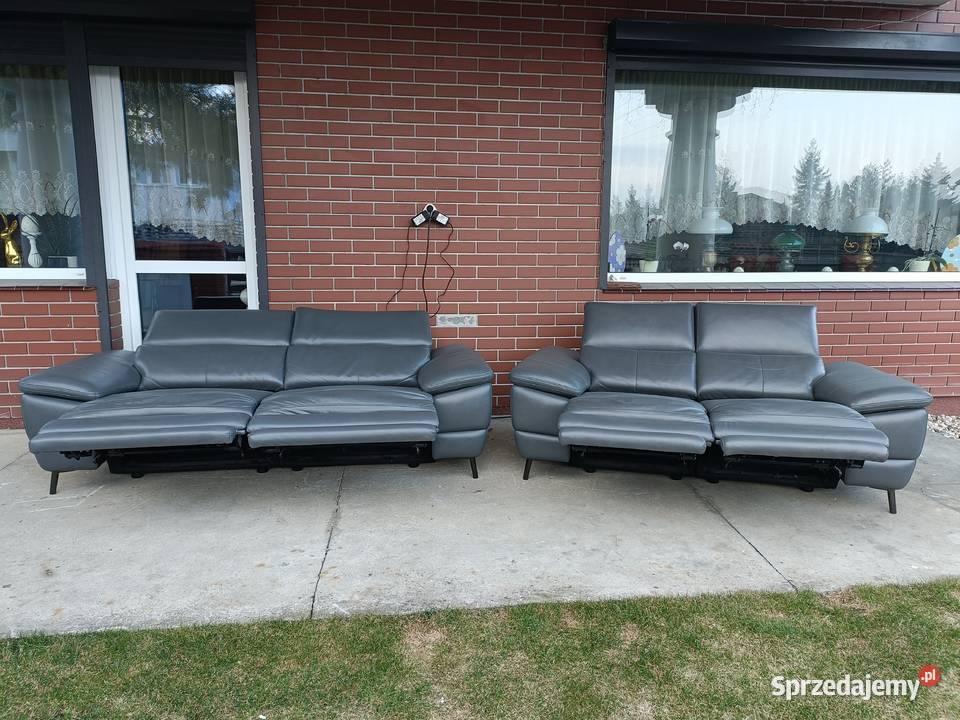 Sprzedam dwie sofy ze skóry Konin sprzedam