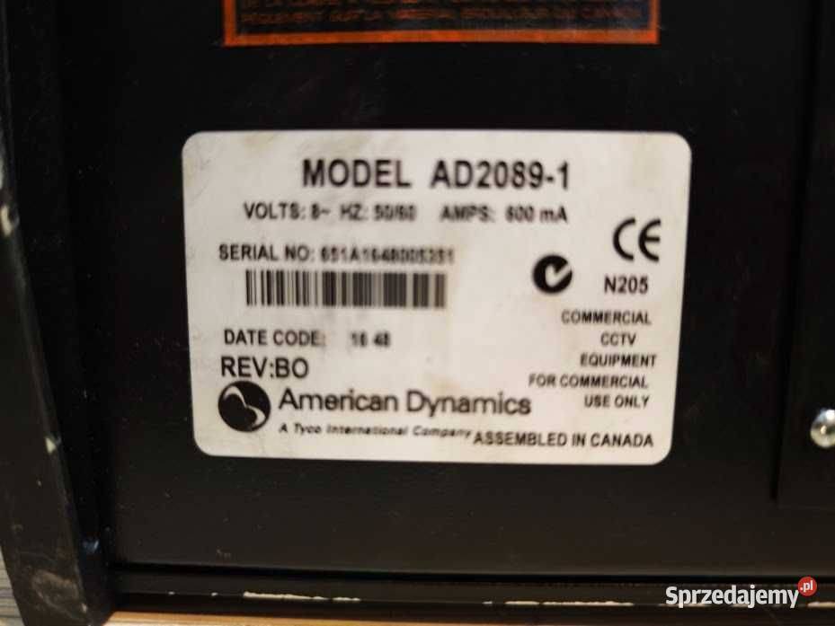 Klawiatura CCTV PTZ American Dynamics AD2089 Góra