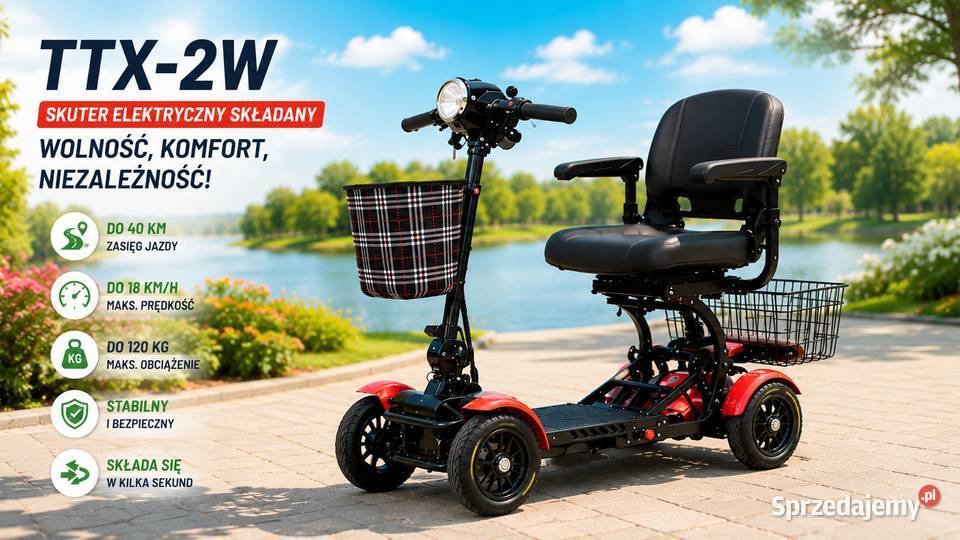 Skuter dls seniorów elektryczny składany Wołomin