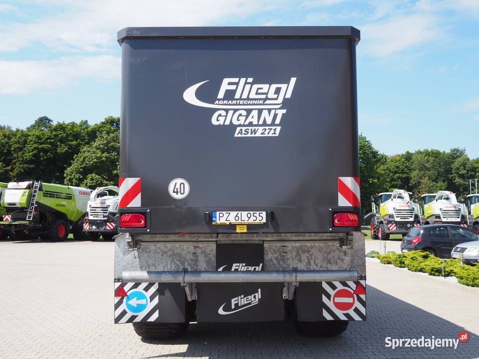 Fliegl ASW 271 Przyczepa rolnicza tandem system nieuszkodzony Stęszew