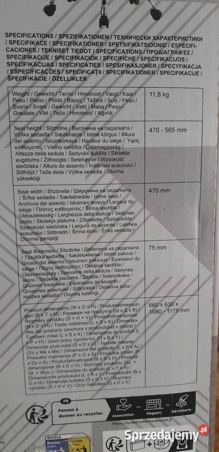 Krzesło fotel obrotowe nowe Suwałki