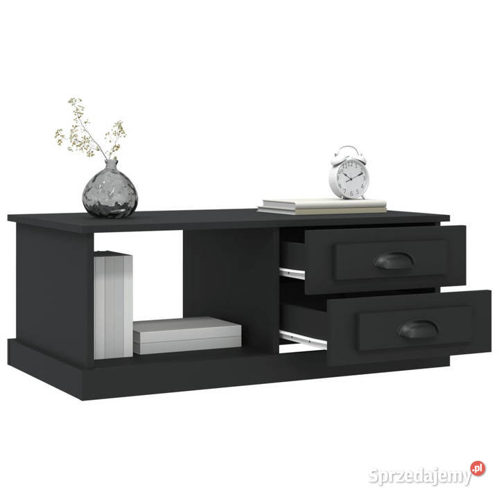 Stolik kawowy czarny 90x50x35 materiał Warszawa sprzedam