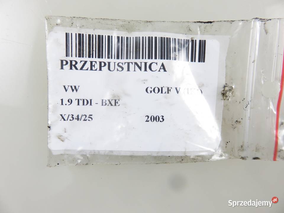 PRZEPUSTNICA VW GOLF V 1K1 19 TDI 03G128063V