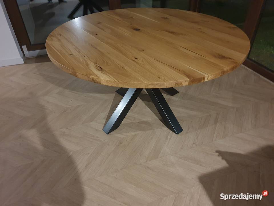 Stół dębowy nowoczesny na wymiar industrialny Napęków