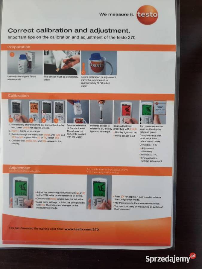 Tester oleju spożywczego Testo 270 Warszawa