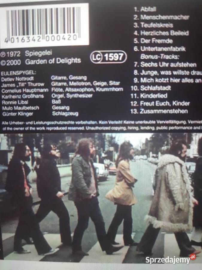 Archiwum progresywnego rocka EULENSPYGEL CD Rzeszów sprzedam