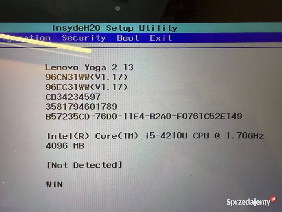 PŁYTA GŁOWNA DO LENOVO YOGA 2 13 Core i5 17GHz mazowieckie Warszawa