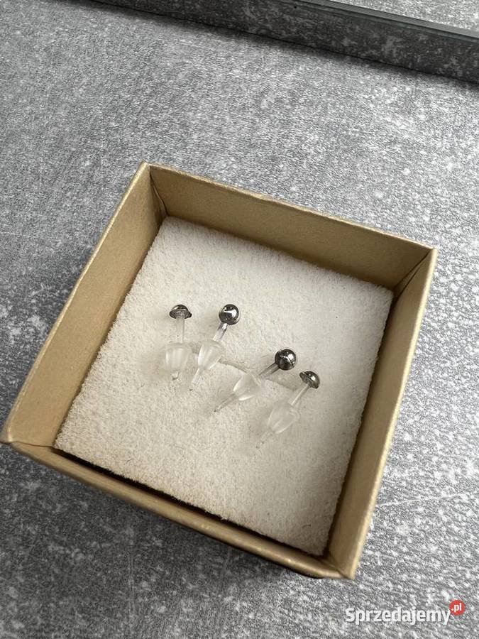 Kolczyki srebrne kulki kulka Jasło
