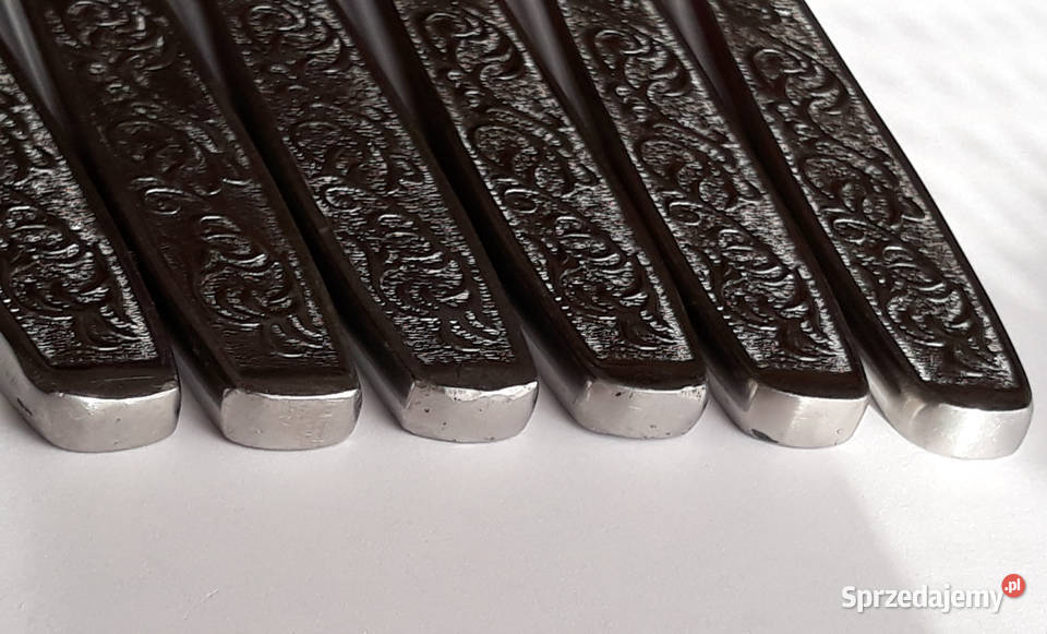 Noże obiadowe 1 PNĄCZA Gerlach sztućce PRL Dąbrowa Górnicza