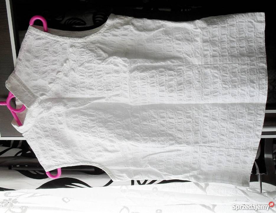 NEGHI BIAŁA BLUZKA JAPONKA R 38 bez rękawa łódzkie Łódź