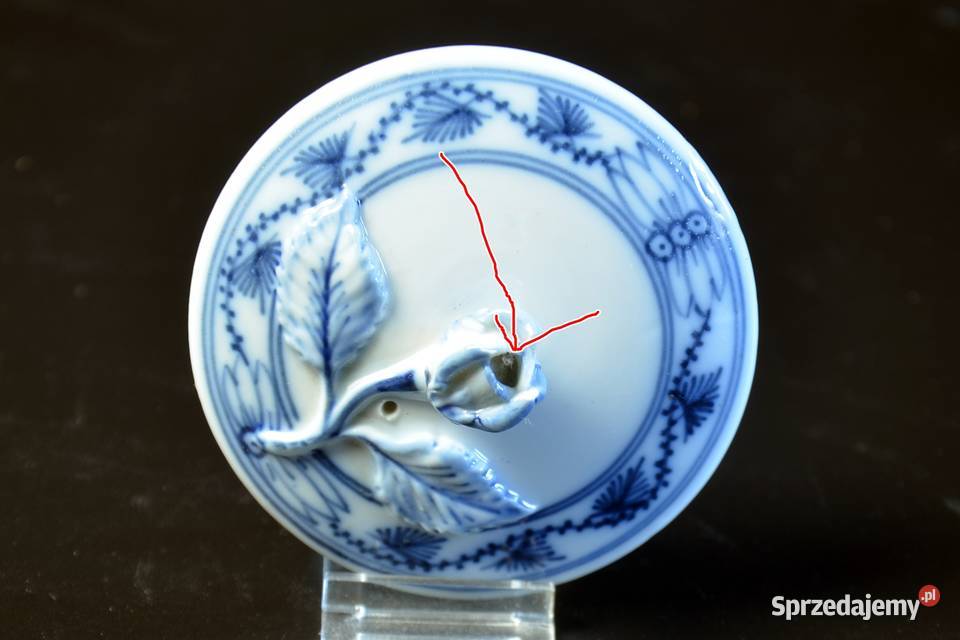 Pokrywka Cukierniczki Wzór Cebulowy Meissen dolnośląskie Legnica