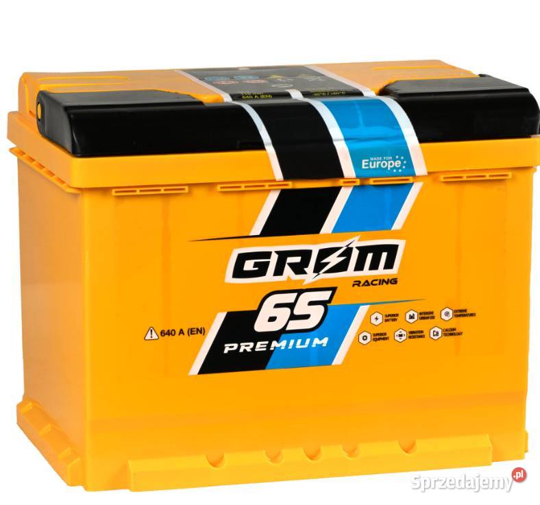 Akumulator Grom Racing 65Ah 640A PŁOCK CHOPINA 1