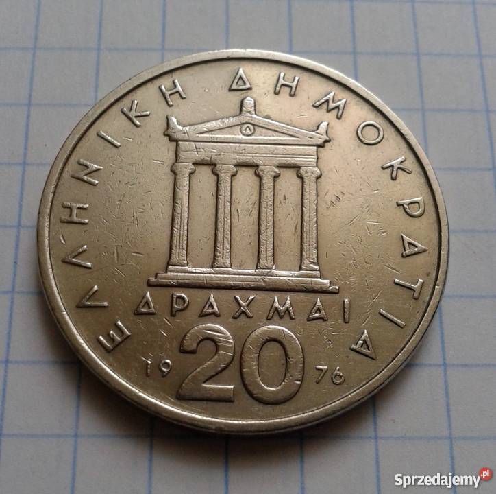 20 DRACHM 1976 GRECJA Parczew