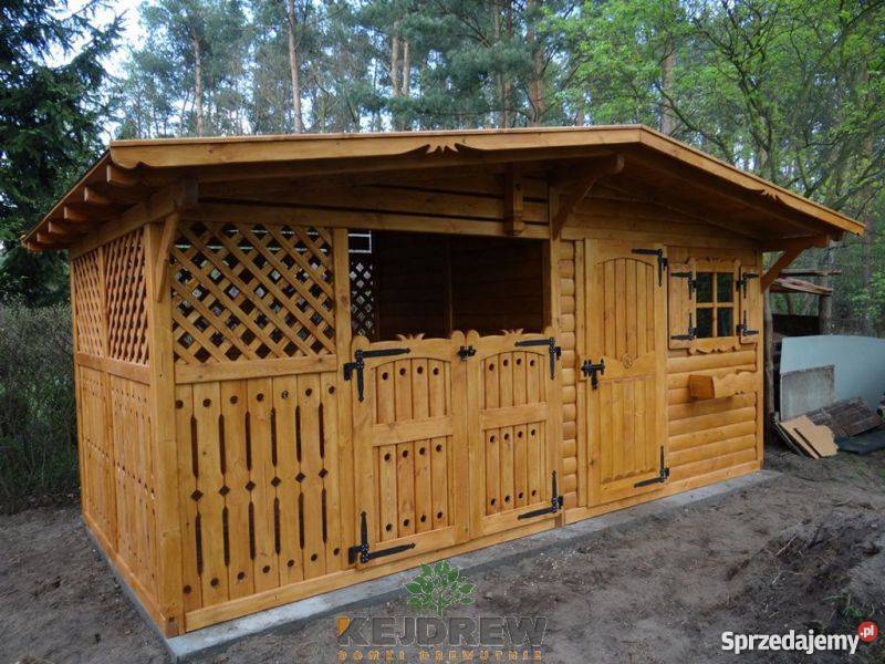 Duży domek z zamykaną drewutnią Hubert domek Piła Pierwsza