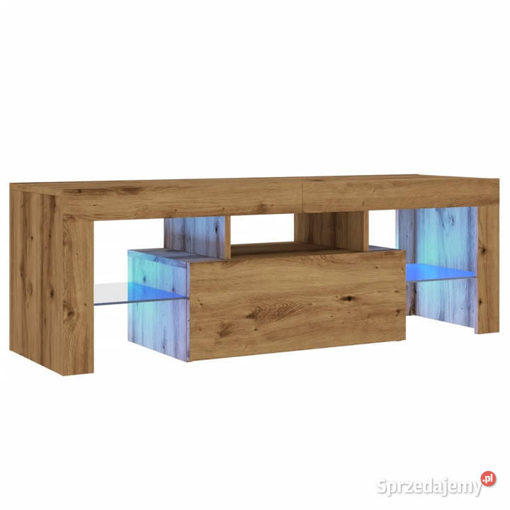 Szafka pod TV z oświetleniem LED dąb artisan Warszawa