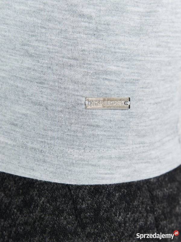 szary tshirt Top Secret Odzież damska Olkusz