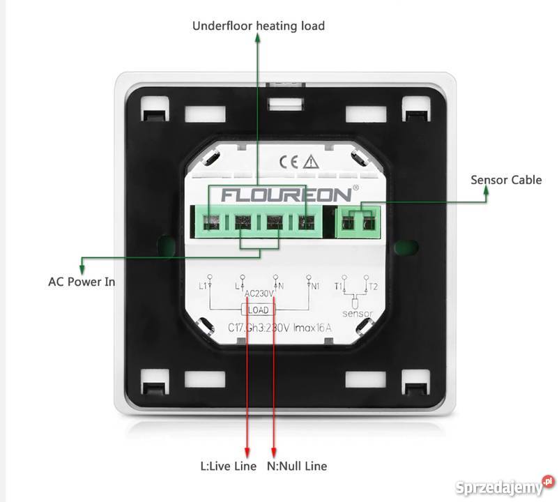Pokojowy regulator temperatury Floureon HY03WE4 sprzedam