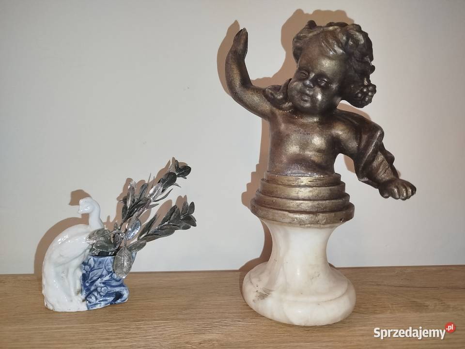 Stara figurka Amorek Putto Antyk Antyki Szczecin