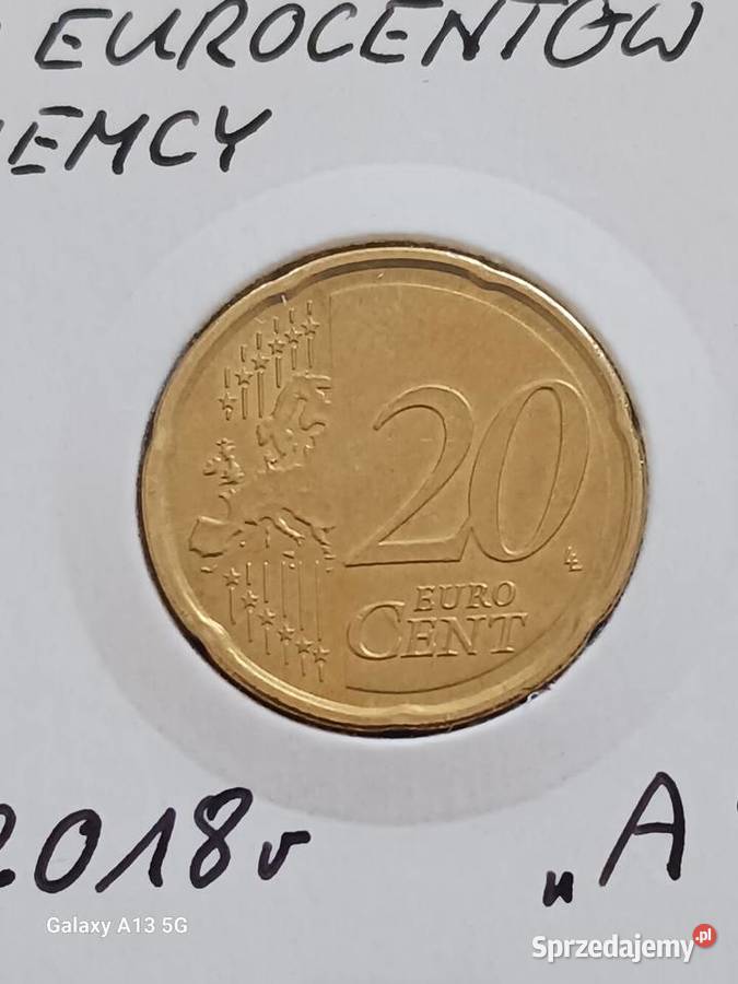 20 Eurocentów Niemcy 2018 r men A Konin sprzedam
