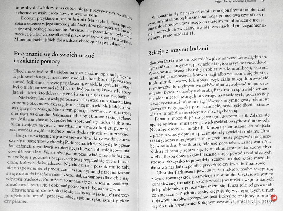 radzić sobie z chorobą Parkinsona Bridget Chełm