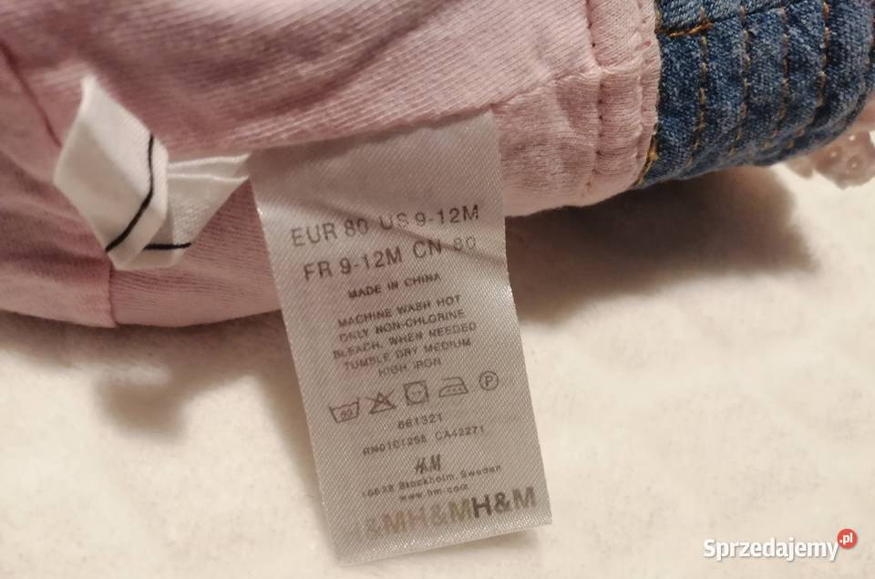 Kapelusik dziewczęcy dżinsowy HM 80 44 Odzież Czeladź