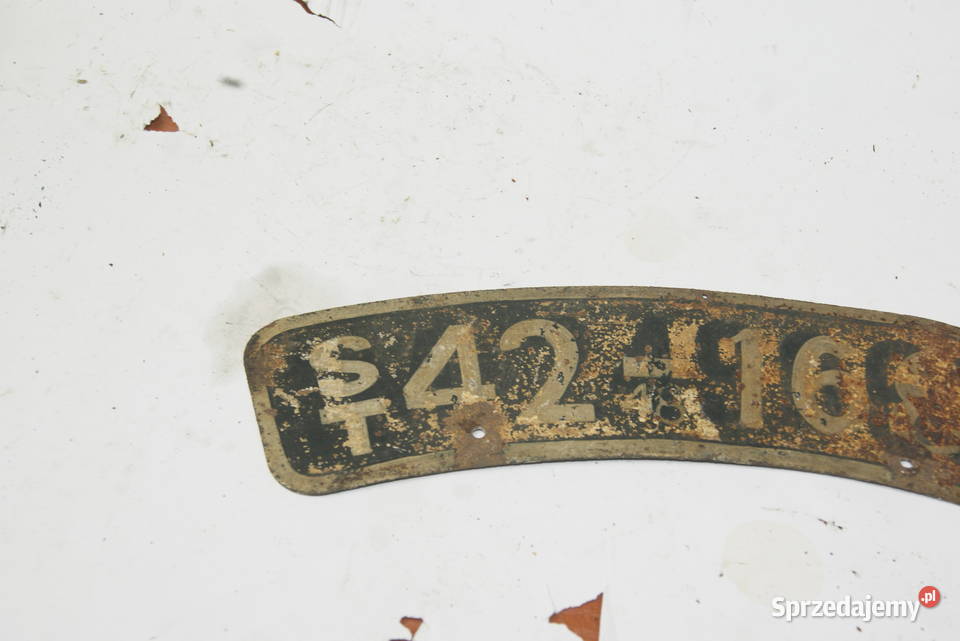 STARA TABLICA REJESRACYJNA TRIUMPH BSA ZUNDAPP śląskie Rybnik