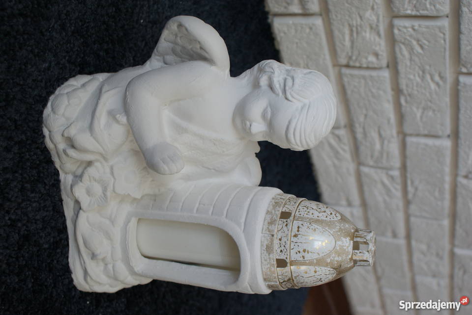 ZNICZE LAMPIONY FIGURKI w kształcie ANIOŁKA śląskie