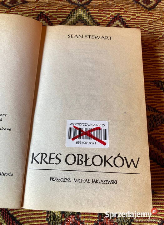Kres Obłoków Sean Steward MAG fantasy Kraków sprzedam