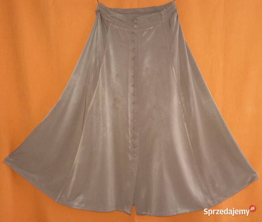 Spódniczka midi rozkloszowanacała rozpinanaM Łódź