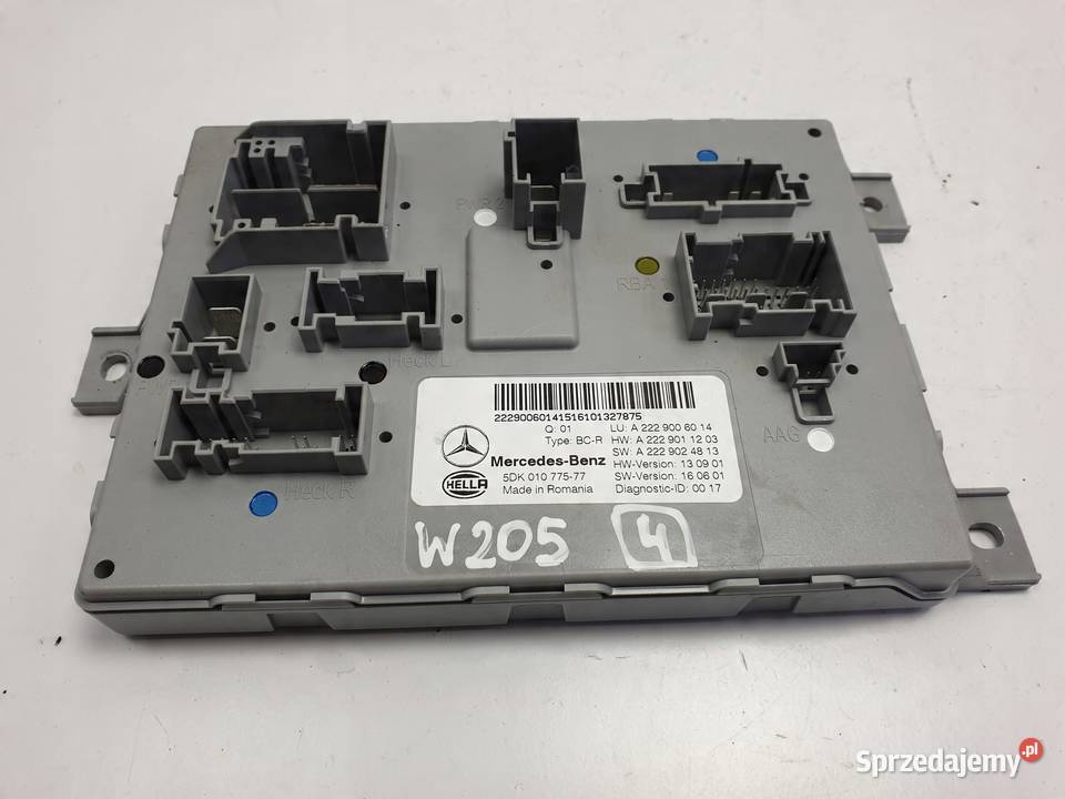 Mercedes A205 W205 22 CDI MODUŁ BSI STEROWNIK osobowe Części samochodowe