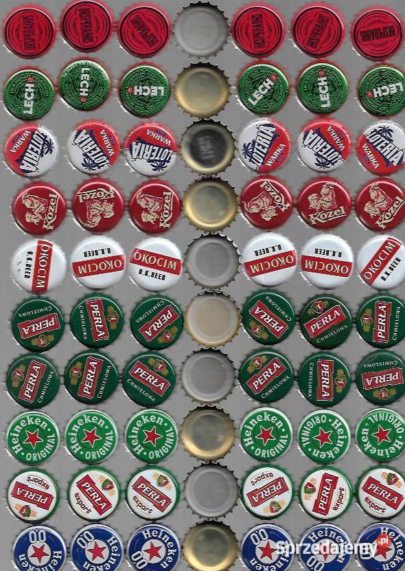 Kapsle polskie z piw różne marki KS1 Birofilistyka Puławy