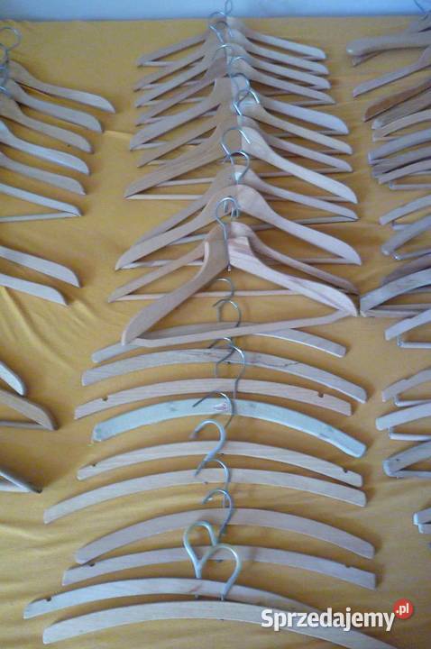 KOMPLET WIESZAKÓW DREWNIANE 55 SZTUK RÓŻNE Kraków