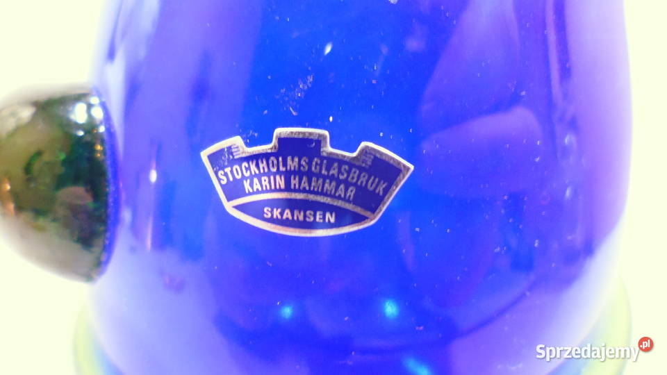 Wazon Szkło Barwione Karin Hammar Stockholm Katowice sprzedam