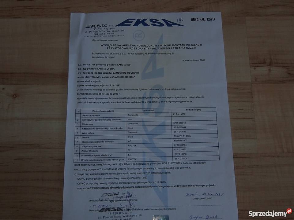 Lancia Lybra 18 benzynaLPG Rzeszów