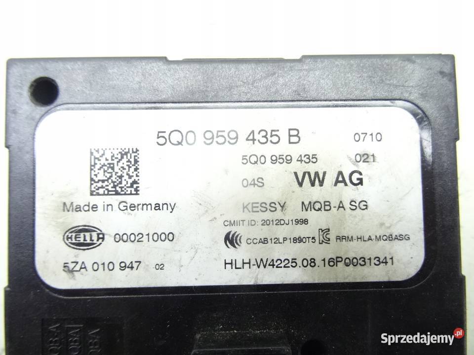 5Q0959435B SKODA FABIA III STEROWNIK KESSY Przemęt