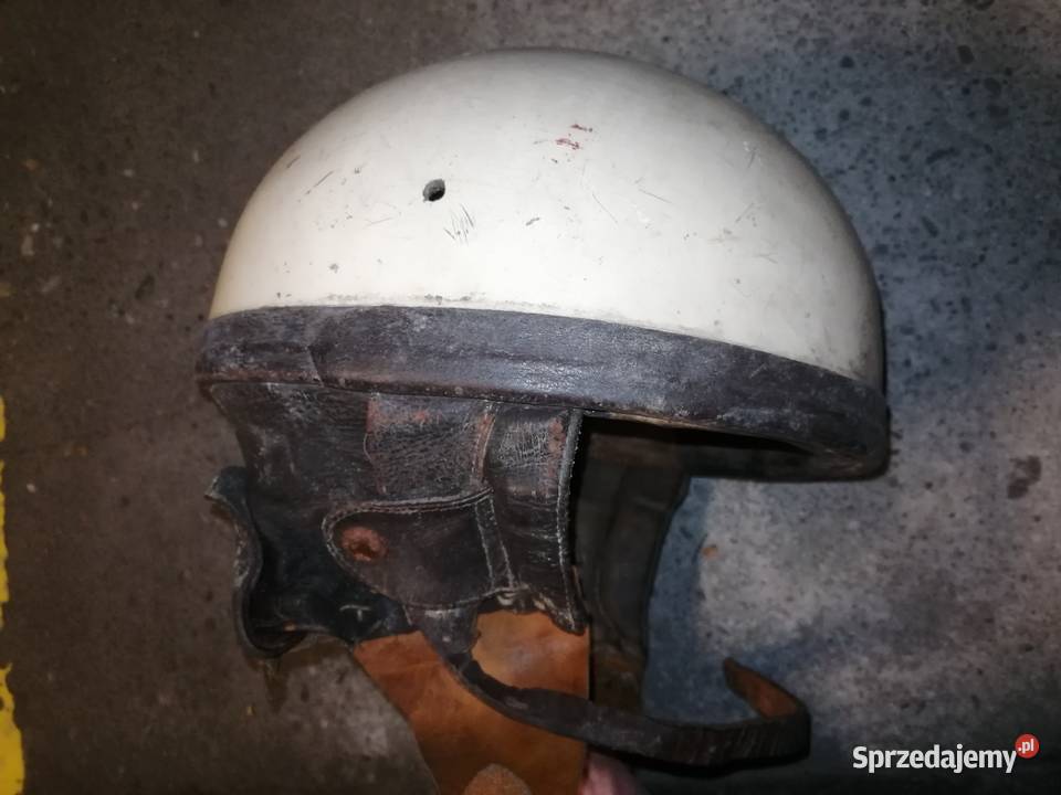 2x Stary kask motocyklowy orzeszek z daszkiem Kraków