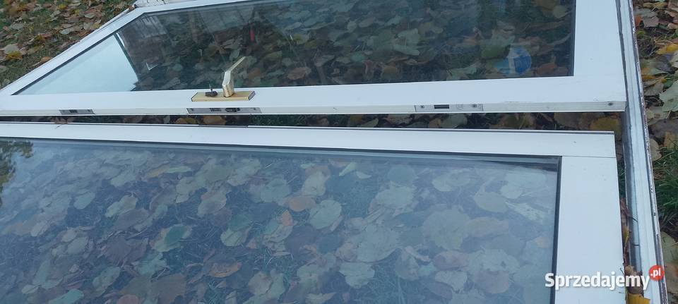 Drzwi aluminiowe podwójne swietliki Augustów