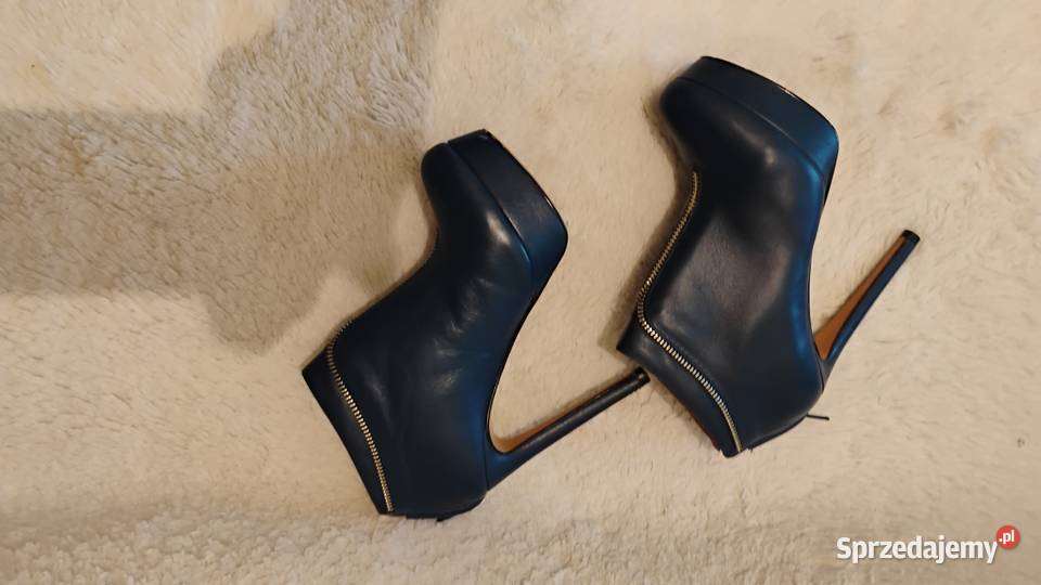 botki na platformie skórzane damskie kujawsko-pomorskie Grudziądz