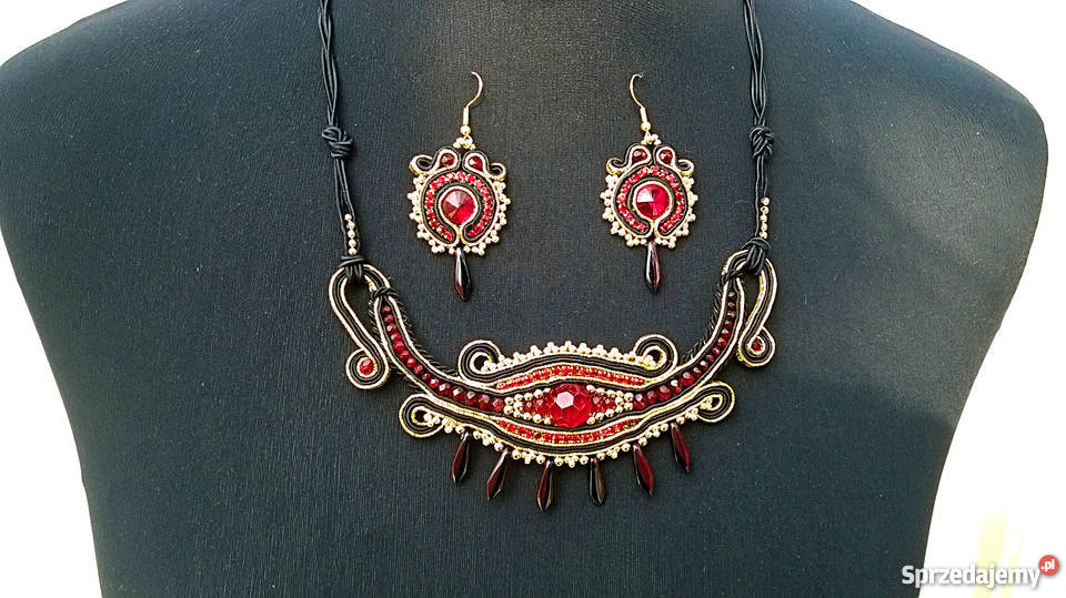 KOMPLET ORIENTALNY naszyjnik i kolczyki mazowieckie Warszawa sprzedam