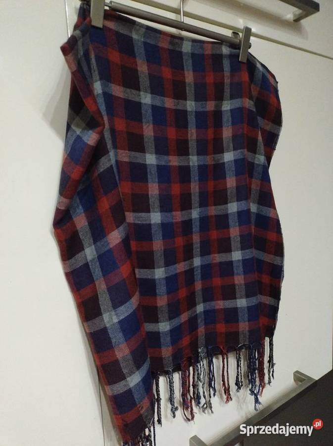 Szalik dwustronny w kratkę i z konikami Lublin