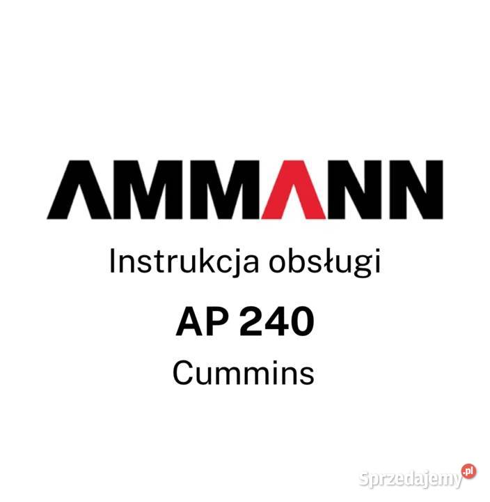 DTR Instrukcja obsługi katalog UDT serwis Ammann wielkopolskie sprzedam
