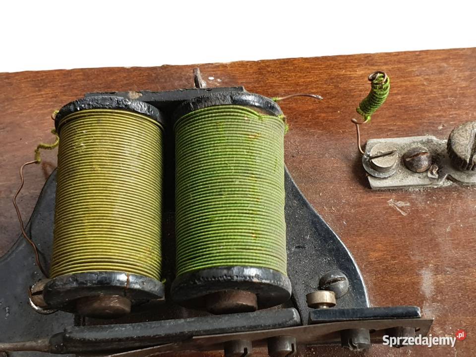 Stary drewniany dzwonek elektryczny do drzwi Cieszyn