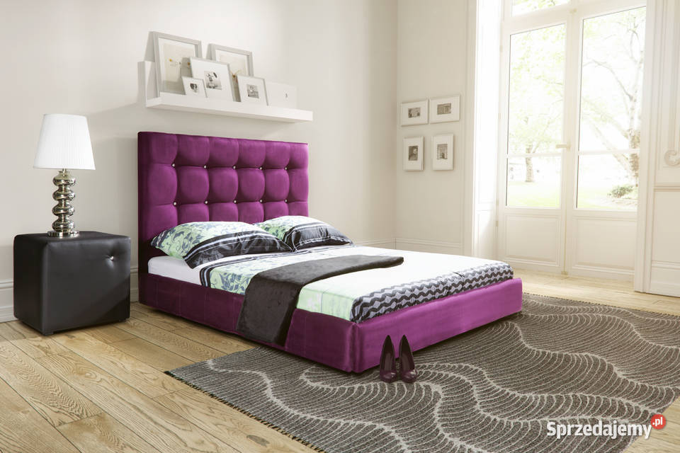 Pikowane łóżko CLASSIC 180x200 + materac + stelaż. Kolory !