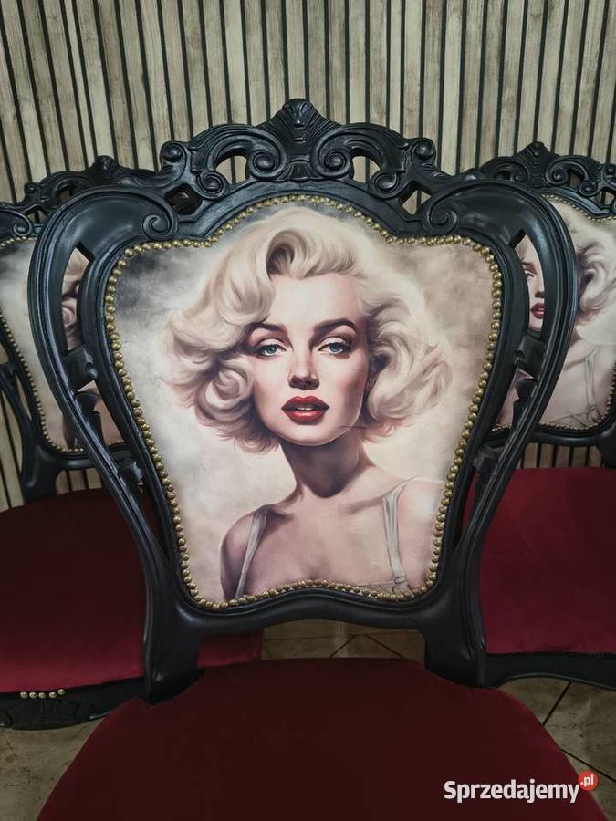 Ekskluzywne krzesła ludwikowskie GLAMOUR Marilyn zachodniopomorskie Czaplinek
