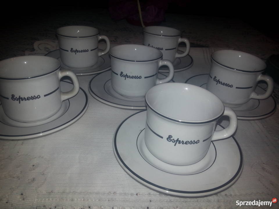 6 filizanek ze spodkami Tulowice Porcelana i szkło Kraków sprzedam
