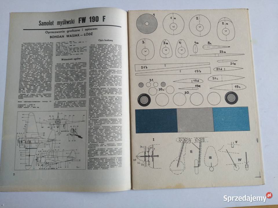 Mały Modelarz 31991 Samolot myśliwski FW 190 F 2