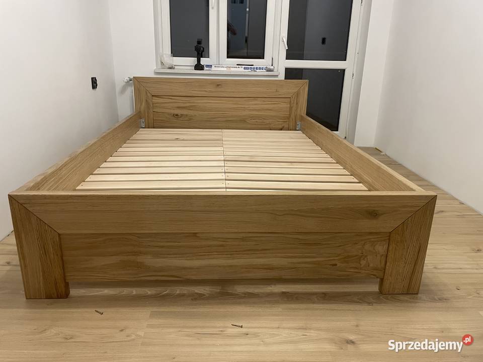 Łóżko z litego drewna dąb buk solidność na lata małopolskie Nowy Sącz sprzedam