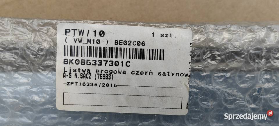 8K0853373 01C AUDI A4 Listwa progowa lewy przód Rożnów