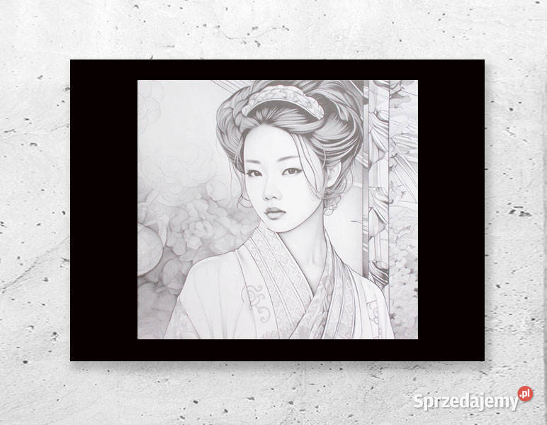 plakat z gejszą plakat z Japonka plakat z Plakaty